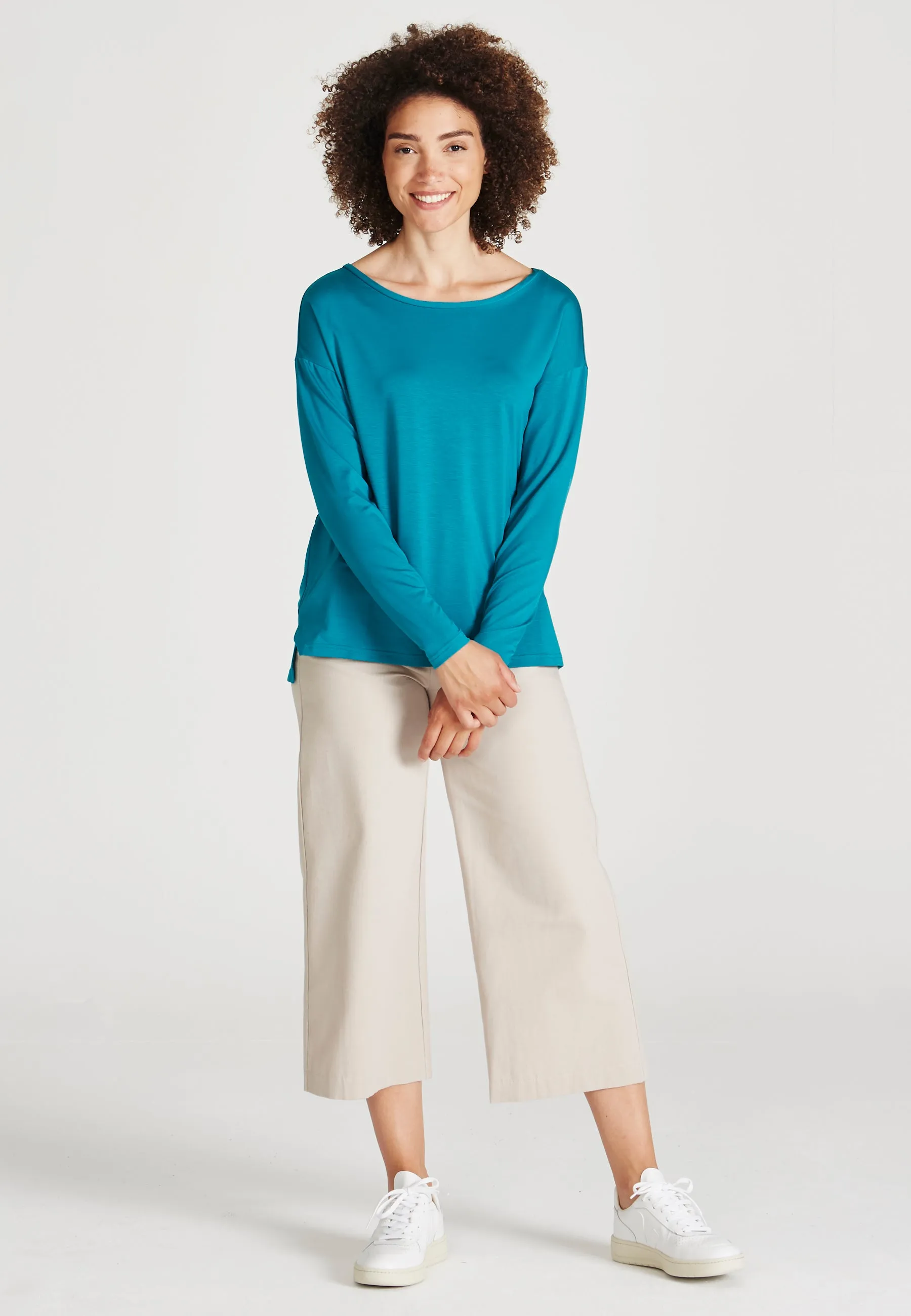 POLLY longsleeve made from TENCEL™ Lyocell - Sea Green (Tencel) Givn Berlin