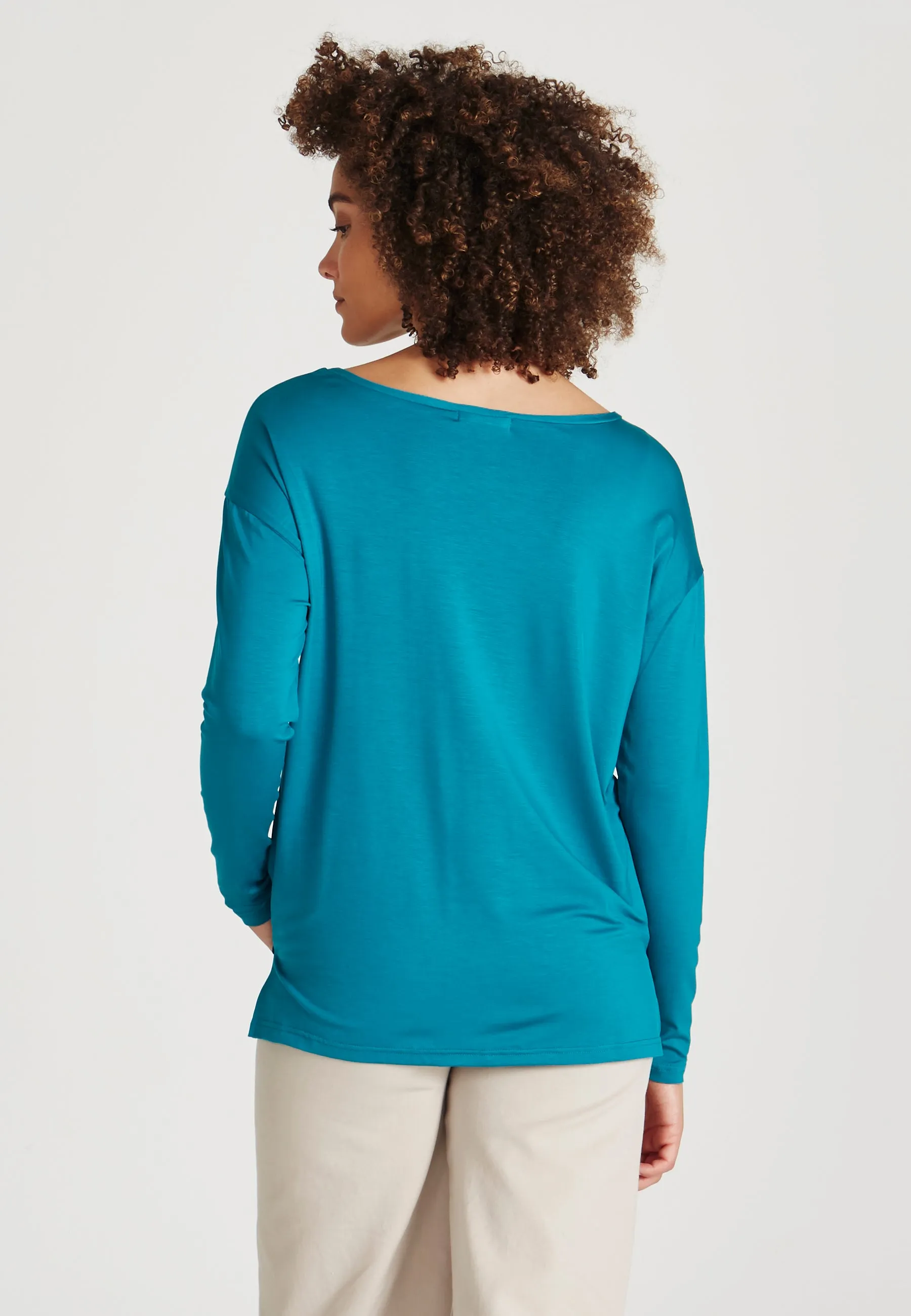 POLLY longsleeve made from TENCEL™ Lyocell - Sea Green (Tencel) Givn Berlin