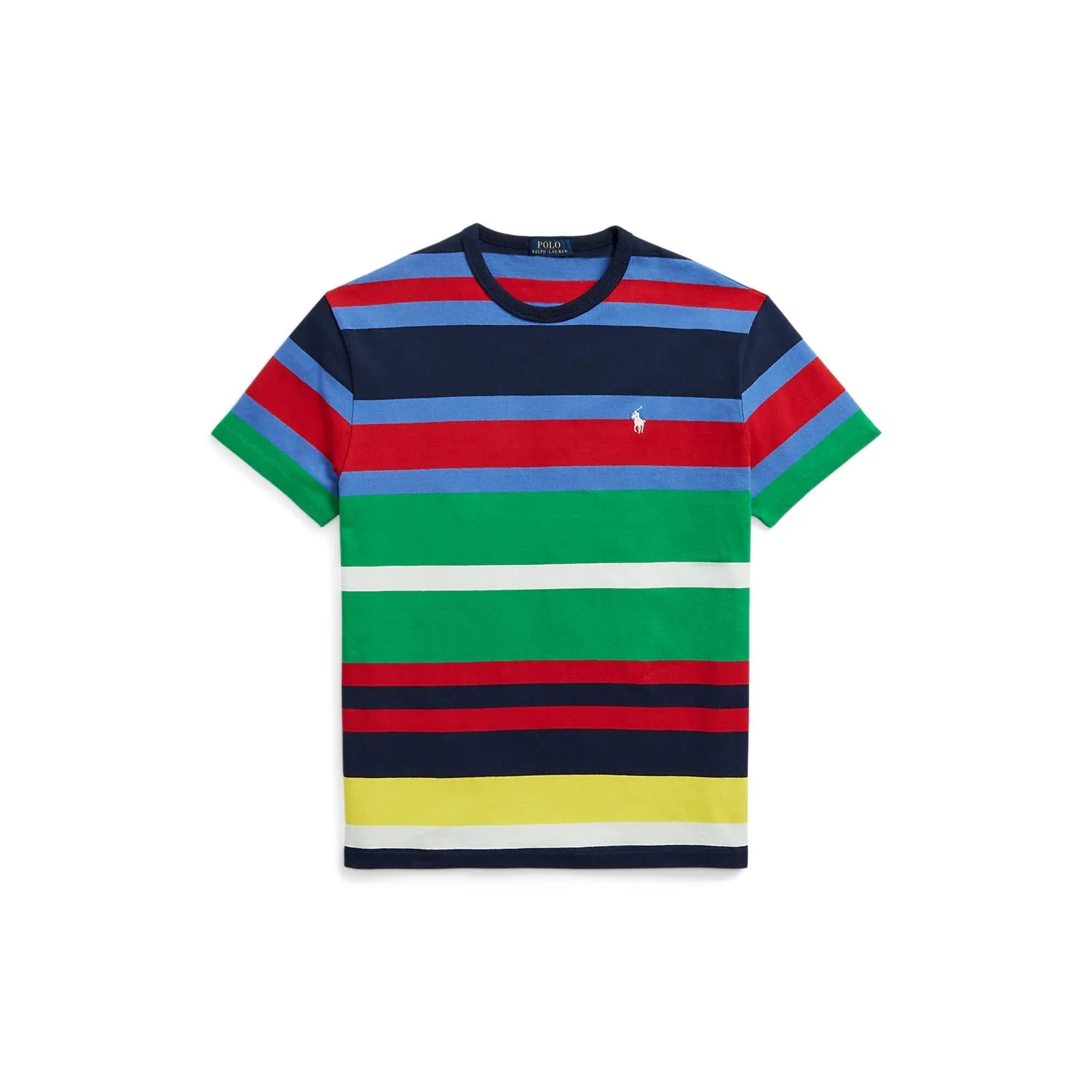 Polo Ralph Lauren - Classic Fit Crew Neck Knitted T-Shirt - Multicoloured Stripes