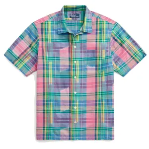 Polo Ralph Lauren Classic Fit Madras Camp Shirt Pink/Royal Multi