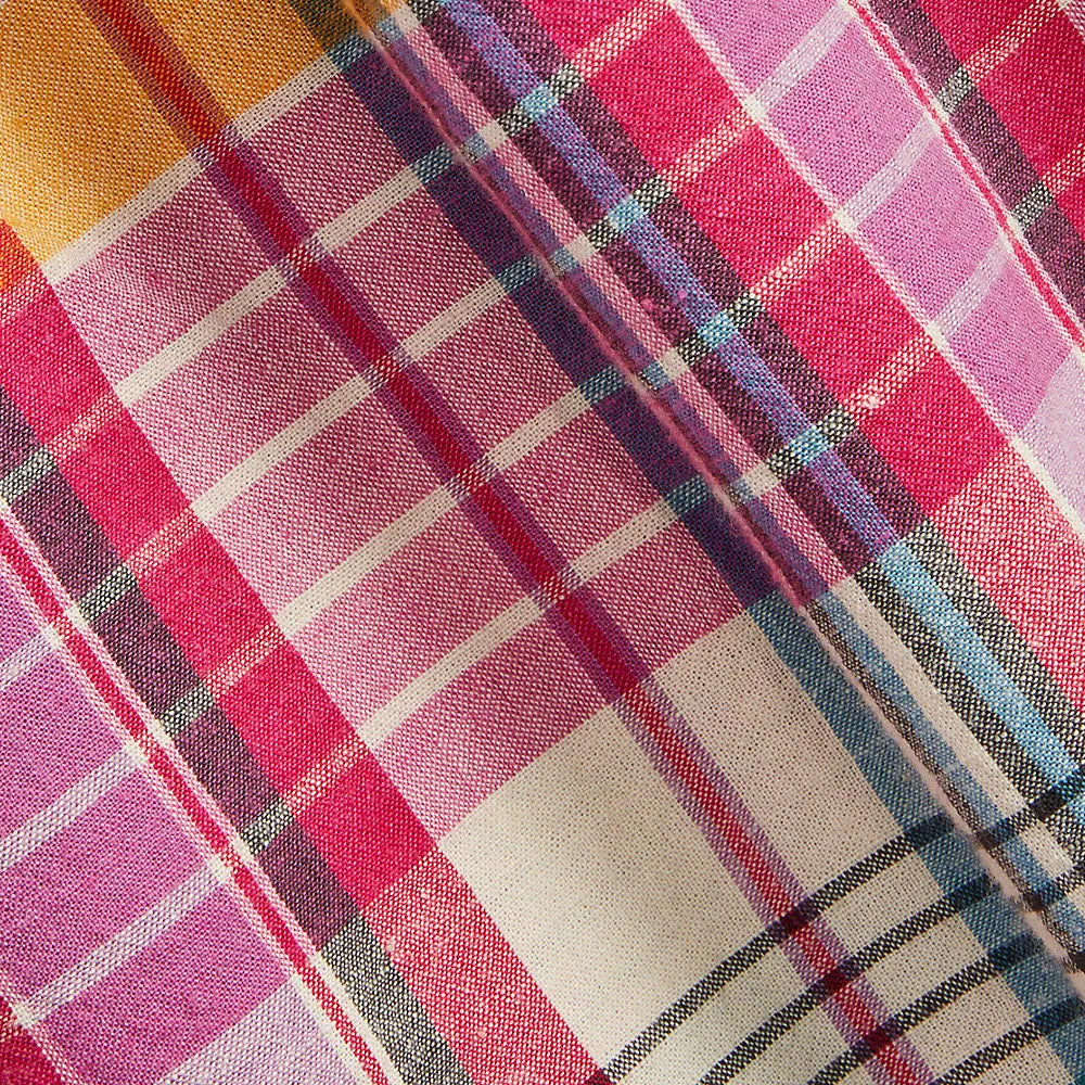 Polo Ralph Lauren Classic Fit Madras Popover Shirt Pink/Cream Multi