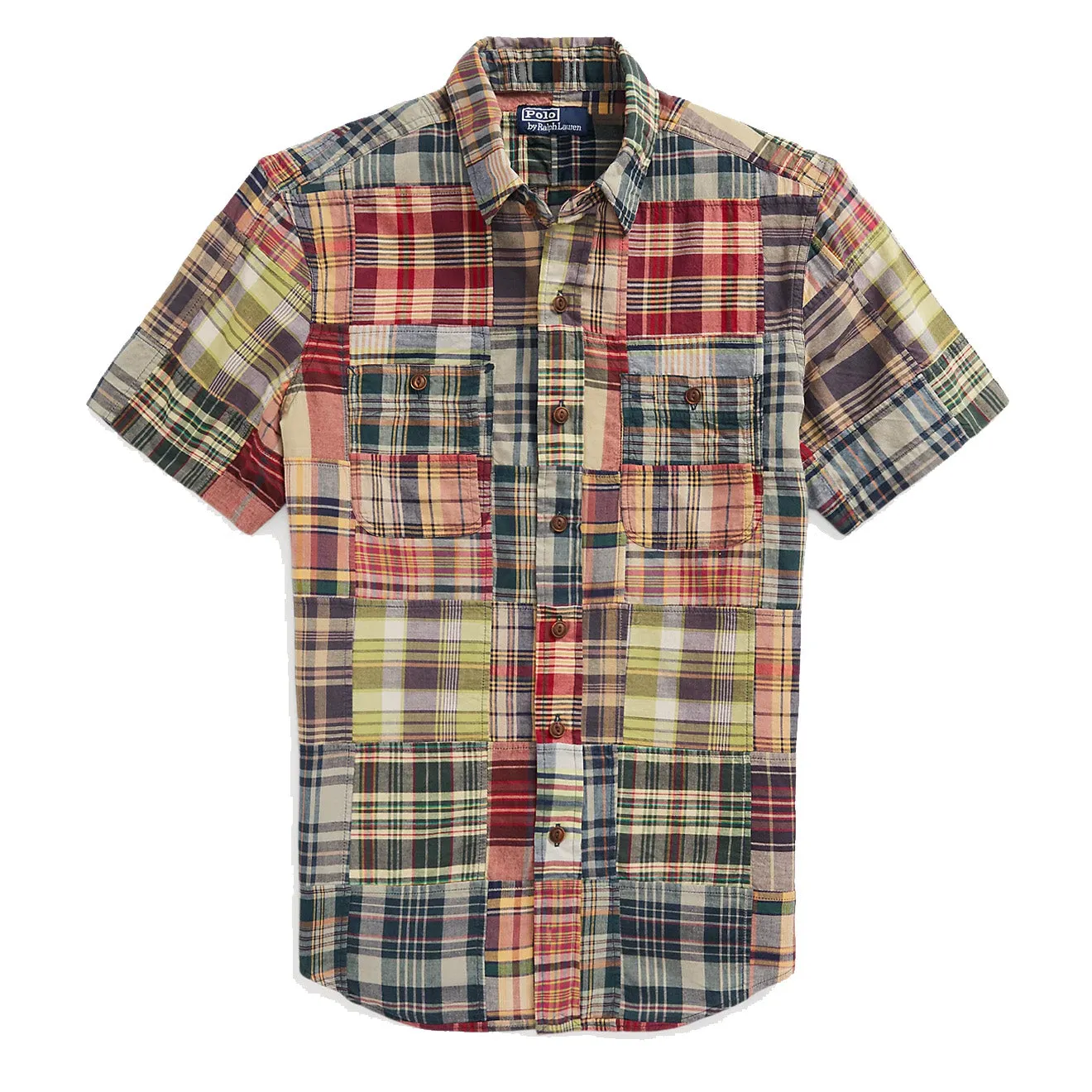 Polo Ralph Lauren Classic Fit Patchwork Madras Workshirt  Madras Patchwork