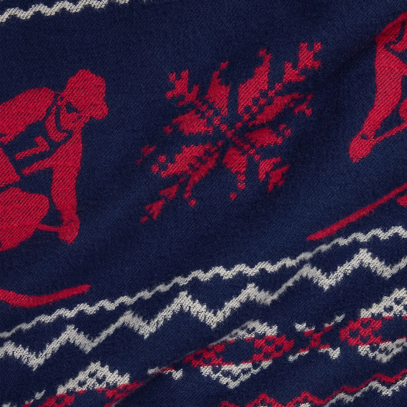 Polo Ralph Lauren Classic Fit Skier-Snowflake Workshirt Holiday Ski Jacquard