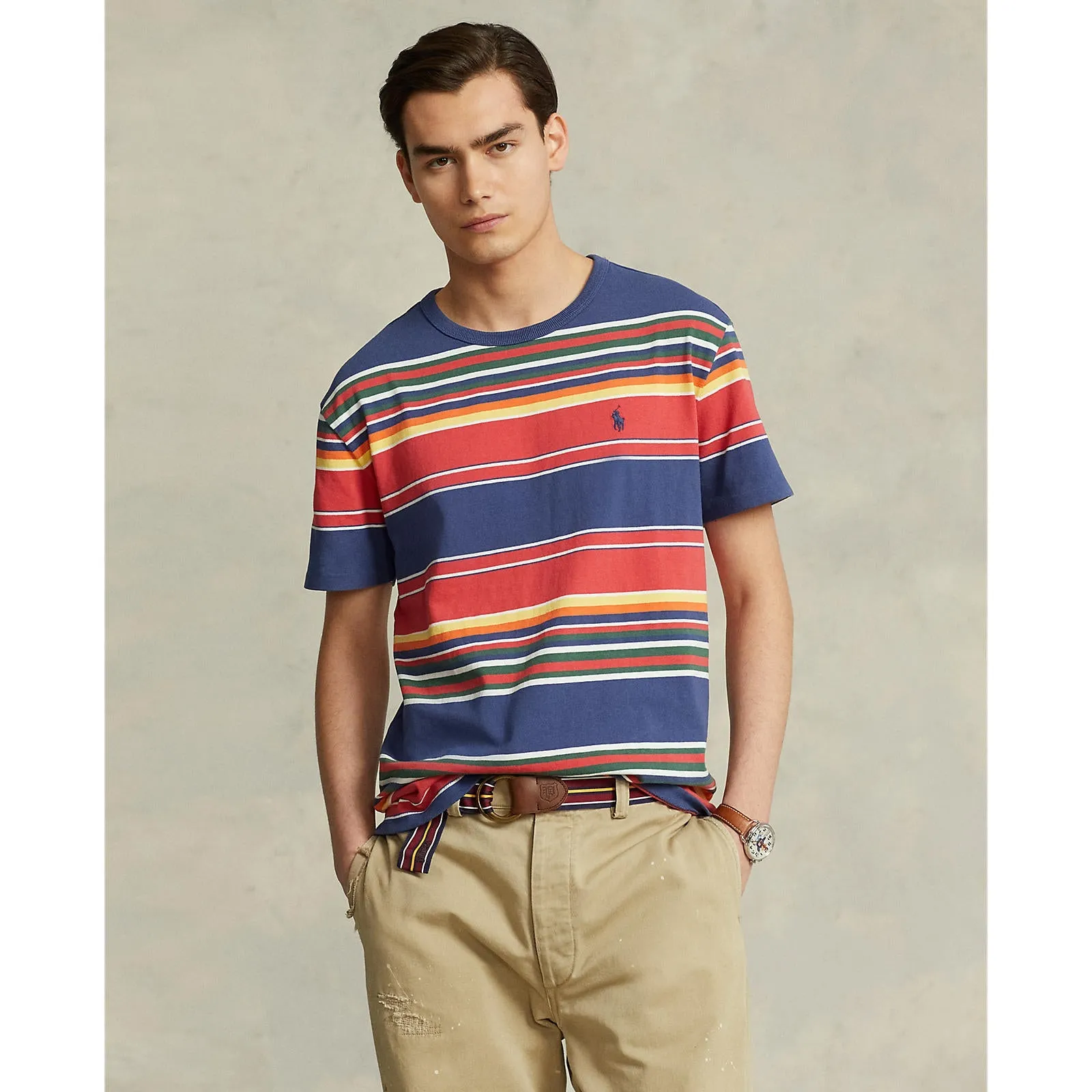 Polo Ralph Lauren - Classic Fit Striped - T-Shirt - Navy Multi
