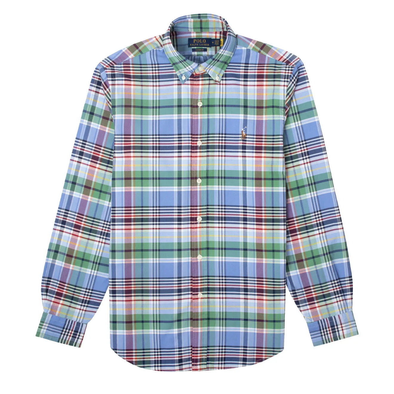 Polo Ralph Lauren Custom Fit Check L/S Shirt Blue / Green Multi