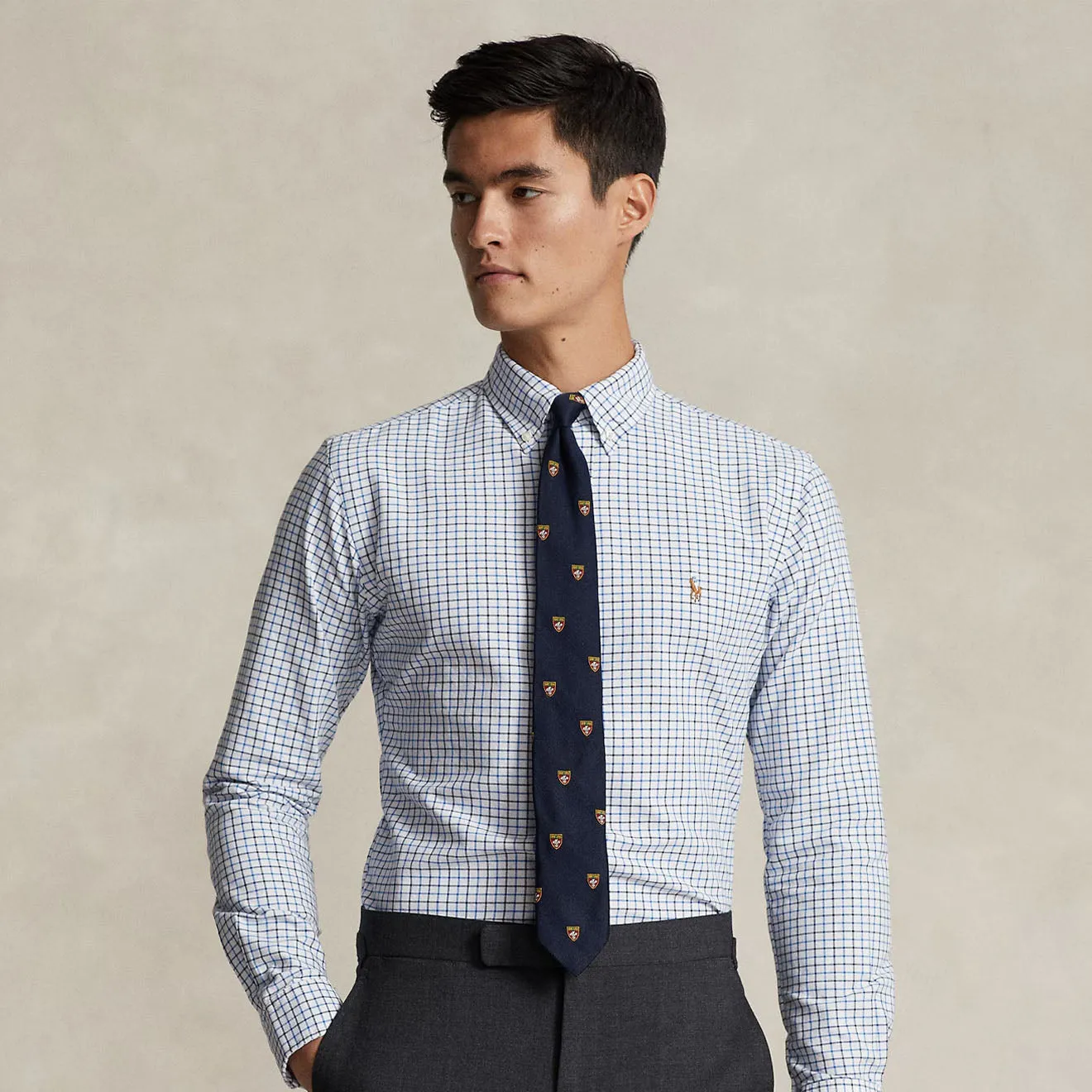 Polo Ralph Lauren Custom Fit Check Shirt White / Blue Multi