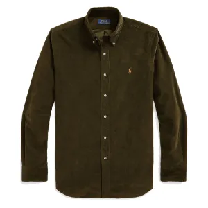 Polo Ralph Lauren Custom Fit Corduroy Shirt Canopy Olive