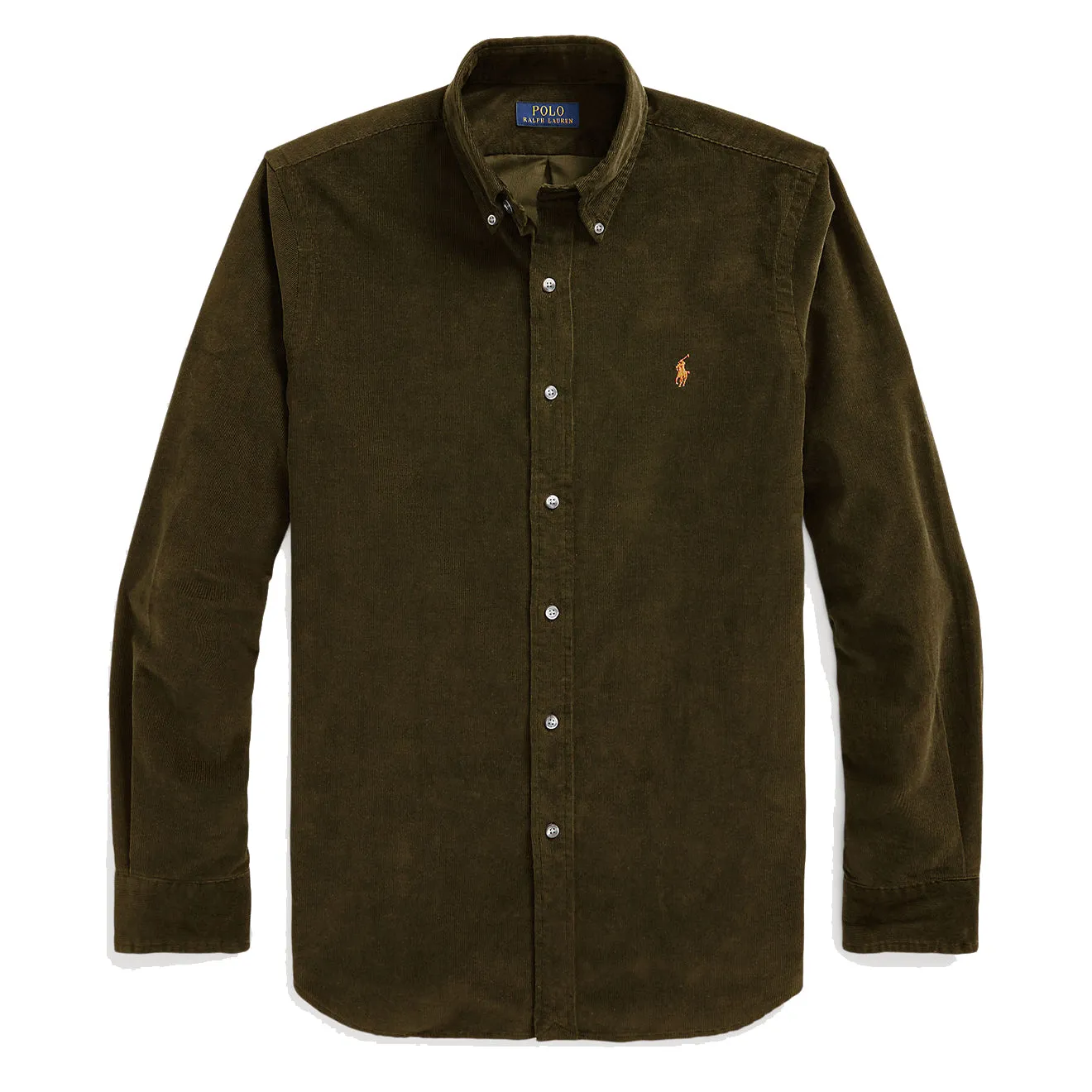 Polo Ralph Lauren Custom Fit Corduroy Shirt Canopy Olive