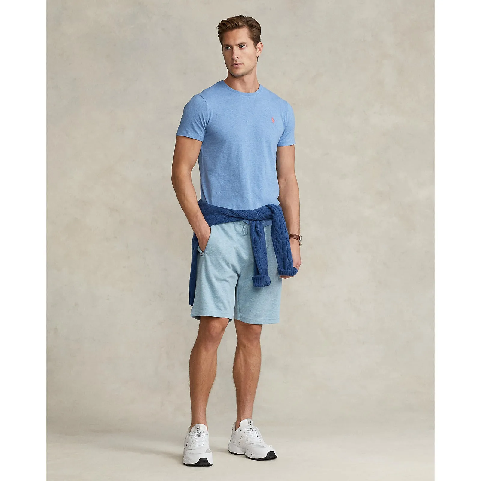 Polo Ralph Lauren - Custom Fit Jersey Crewneck T-Shirt - Blue
