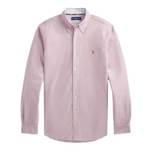 Polo Ralph Lauren Custom Fit Oxford Shirt Crimson / White