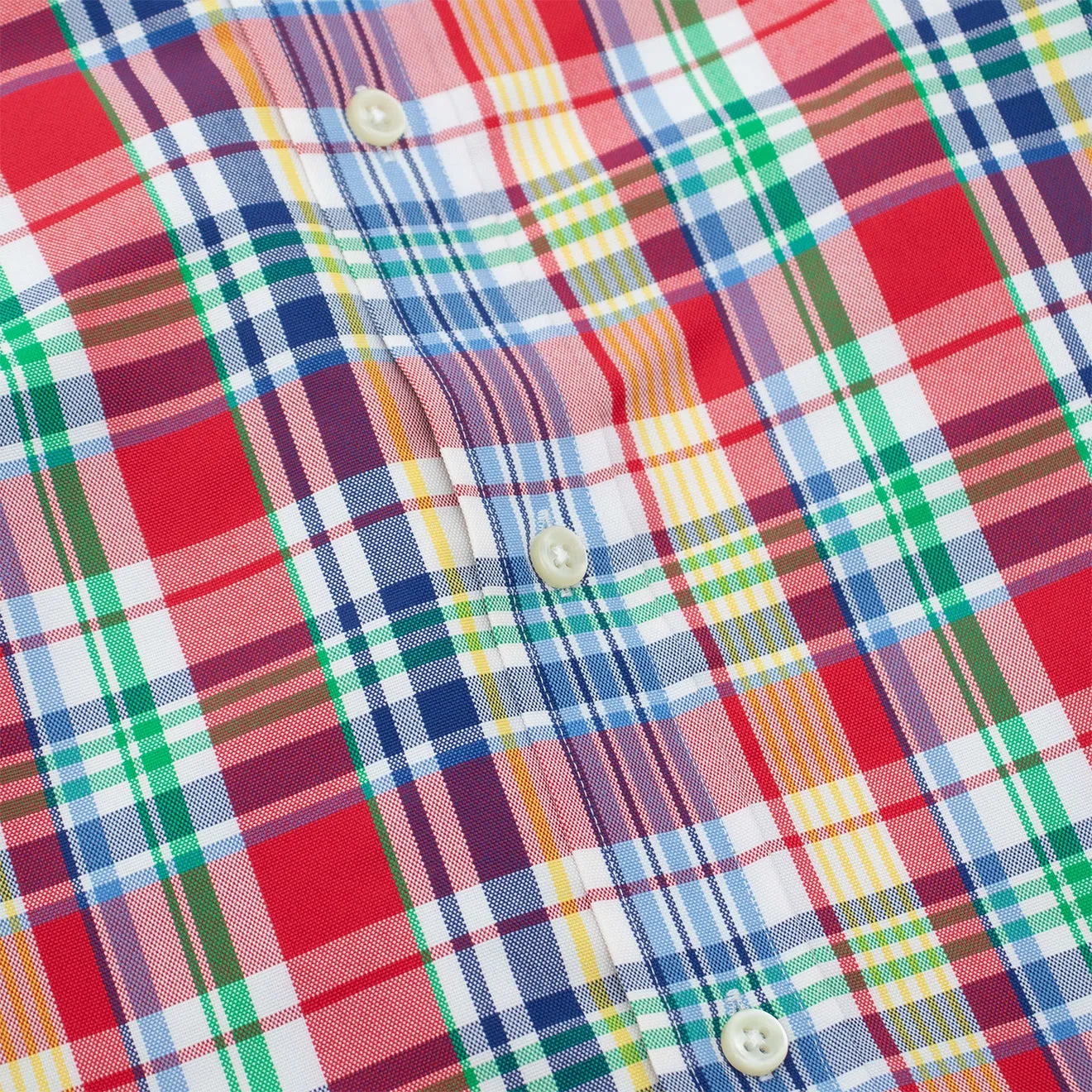 Polo Ralph Lauren Custom Fit Oxford Shirt Red / Blue Multi