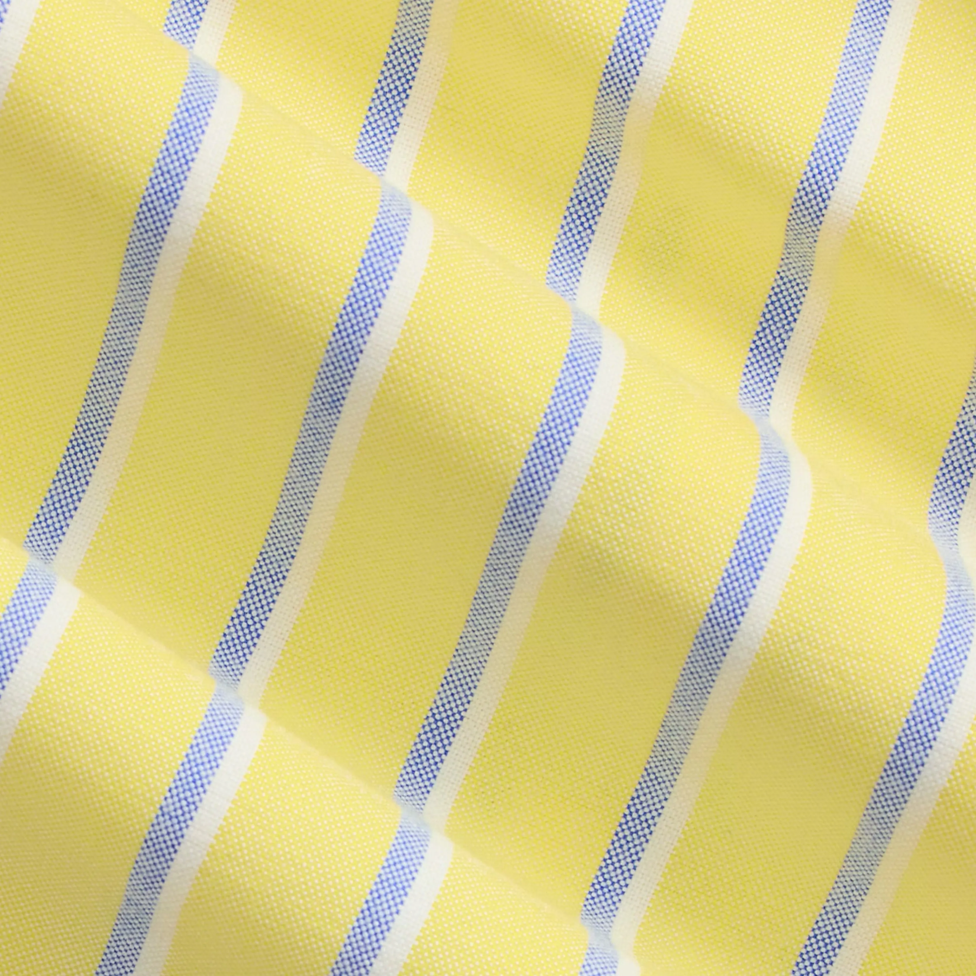 Polo Ralph Lauren Custom Fit Striped Oxford Shirt Blue / Yellow