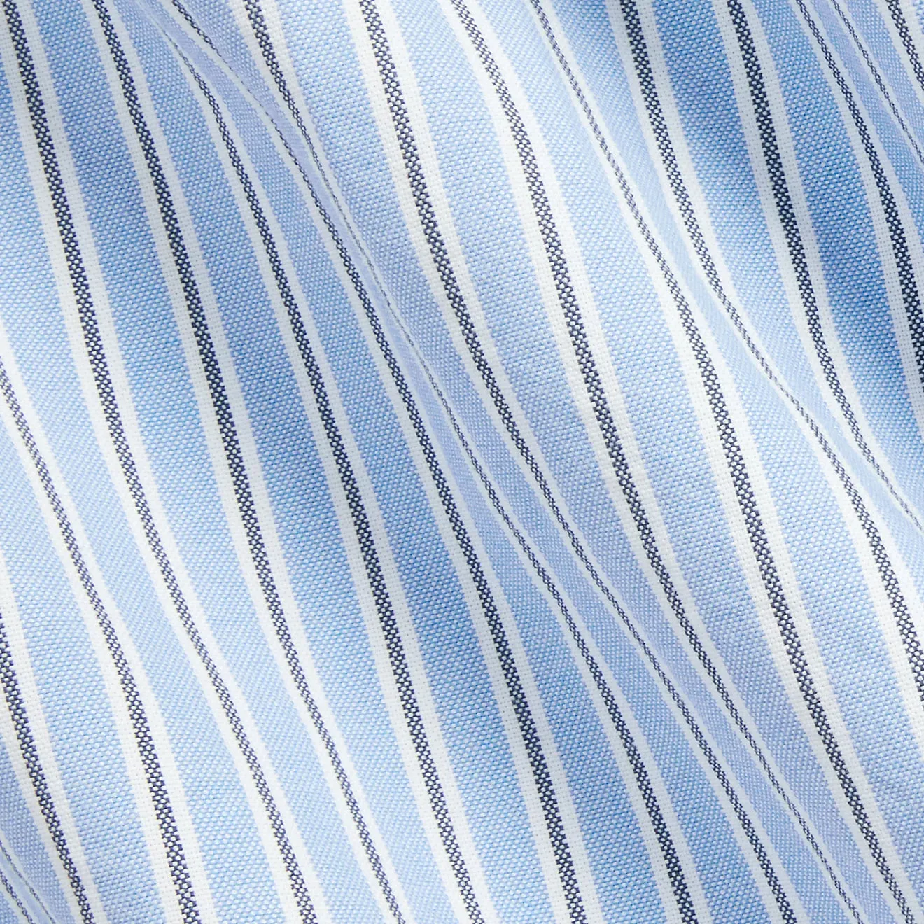 Polo Ralph Lauren Custom Fit Striped Oxford Shirt Blue/White Multi