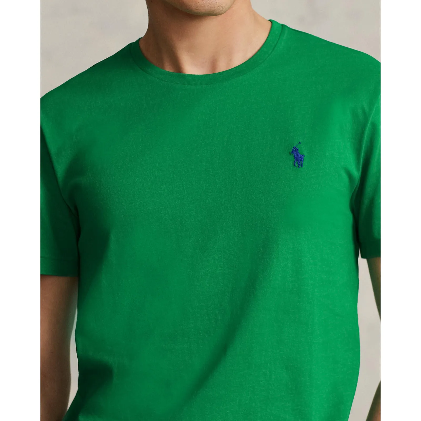 Polo Ralph Lauren - Custom Slim Fit Jersey Crewneck T-Shirt - Billiard Green