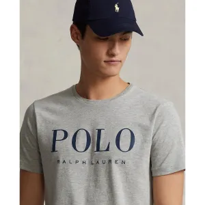 Polo Ralph Lauren - Custom Slim Fit Logo Jersey T-Shirt - Andover Heather/Dark Coba