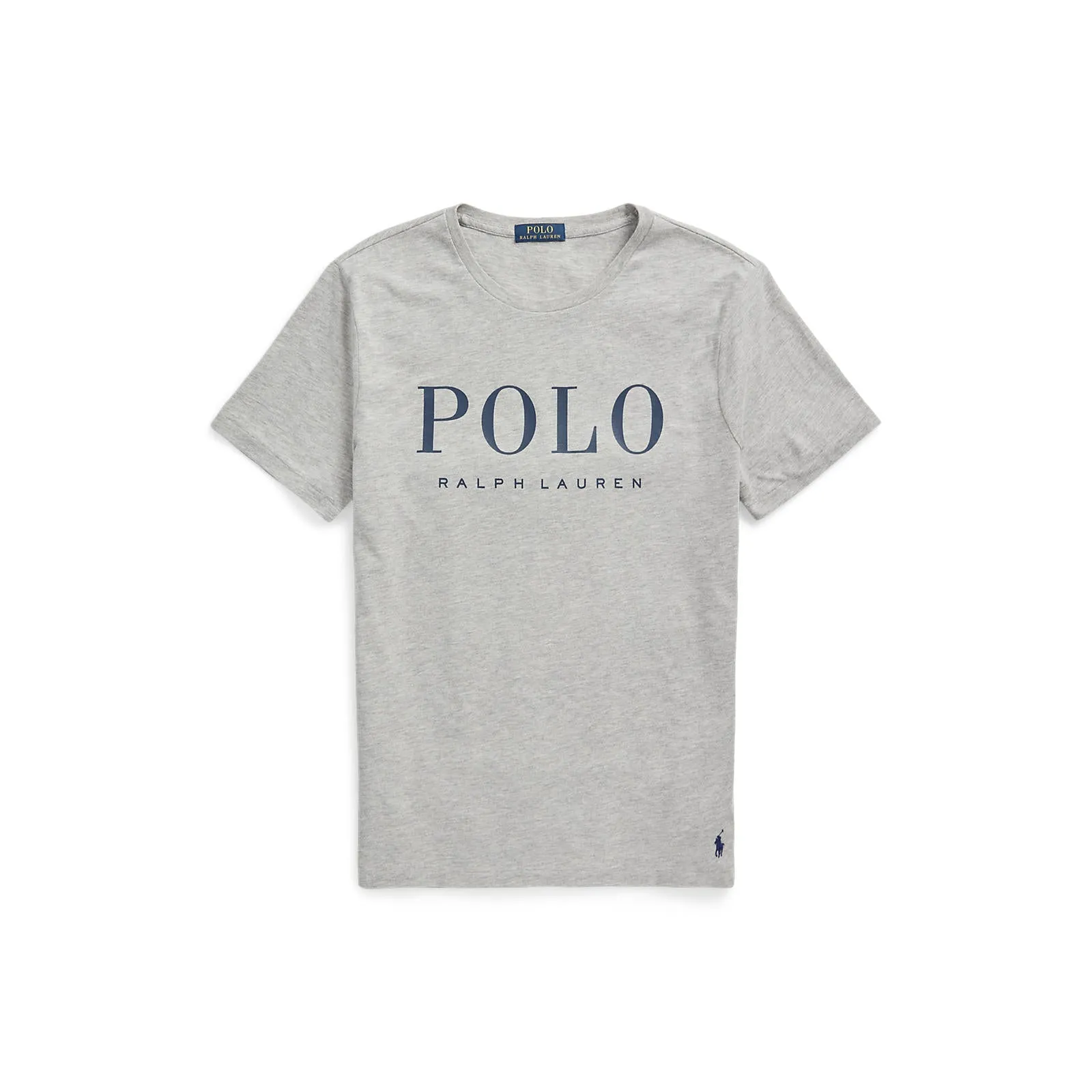 Polo Ralph Lauren - Custom Slim Fit Logo Jersey T-Shirt - Andover Heather/Dark Coba