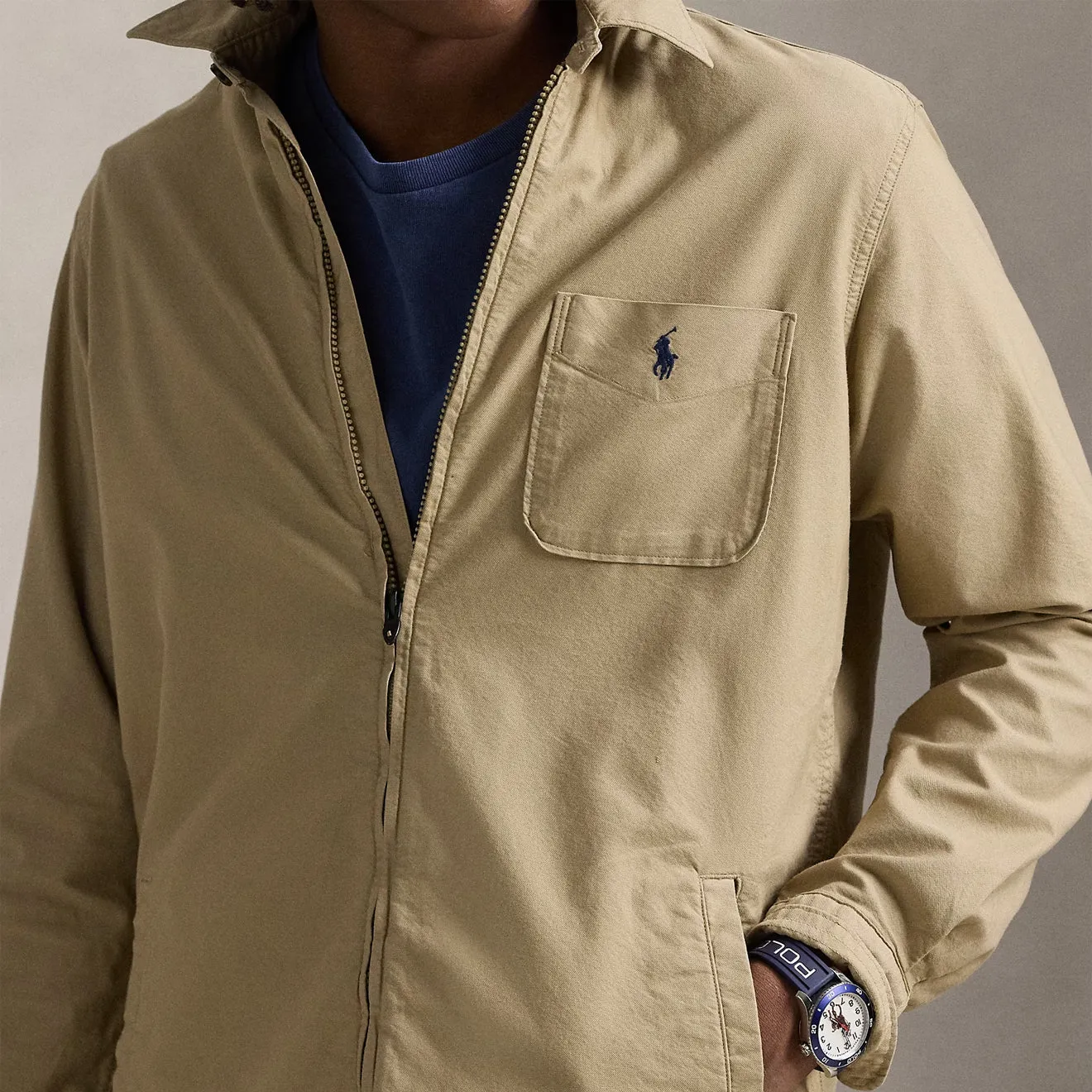 Polo Ralph Lauren Long Sleeve Sport Shirt Surrey Tan