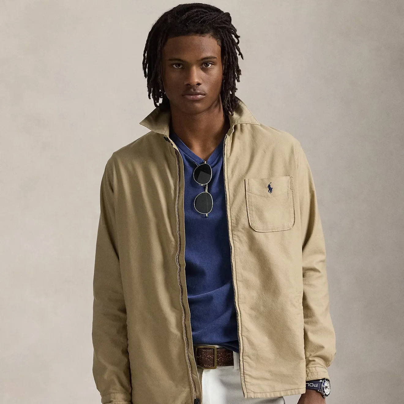 Polo Ralph Lauren Long Sleeve Sport Shirt Surrey Tan