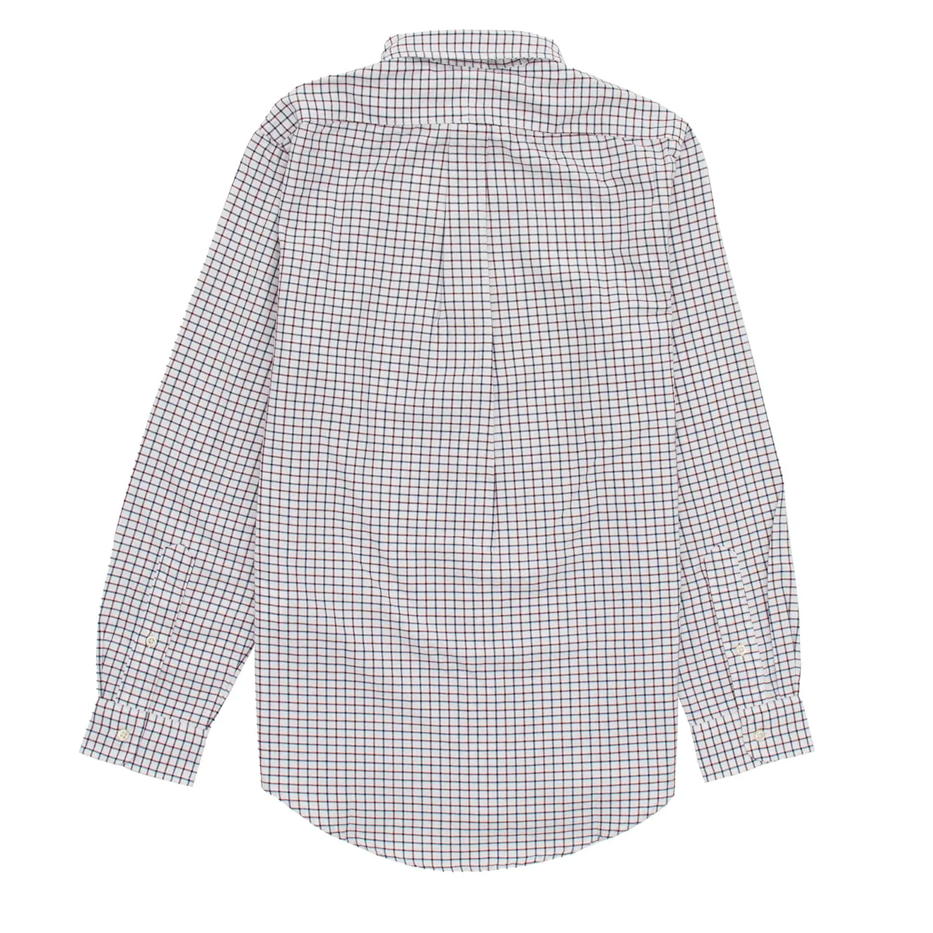 Polo Ralph Lauren L/S Grid Pattern Cotton Shirt White / Wine Multi