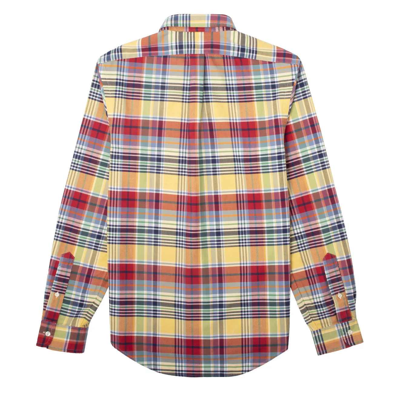 Polo Ralph Lauren Slim Fit L/S Check Shirt Yellow / Red Multi