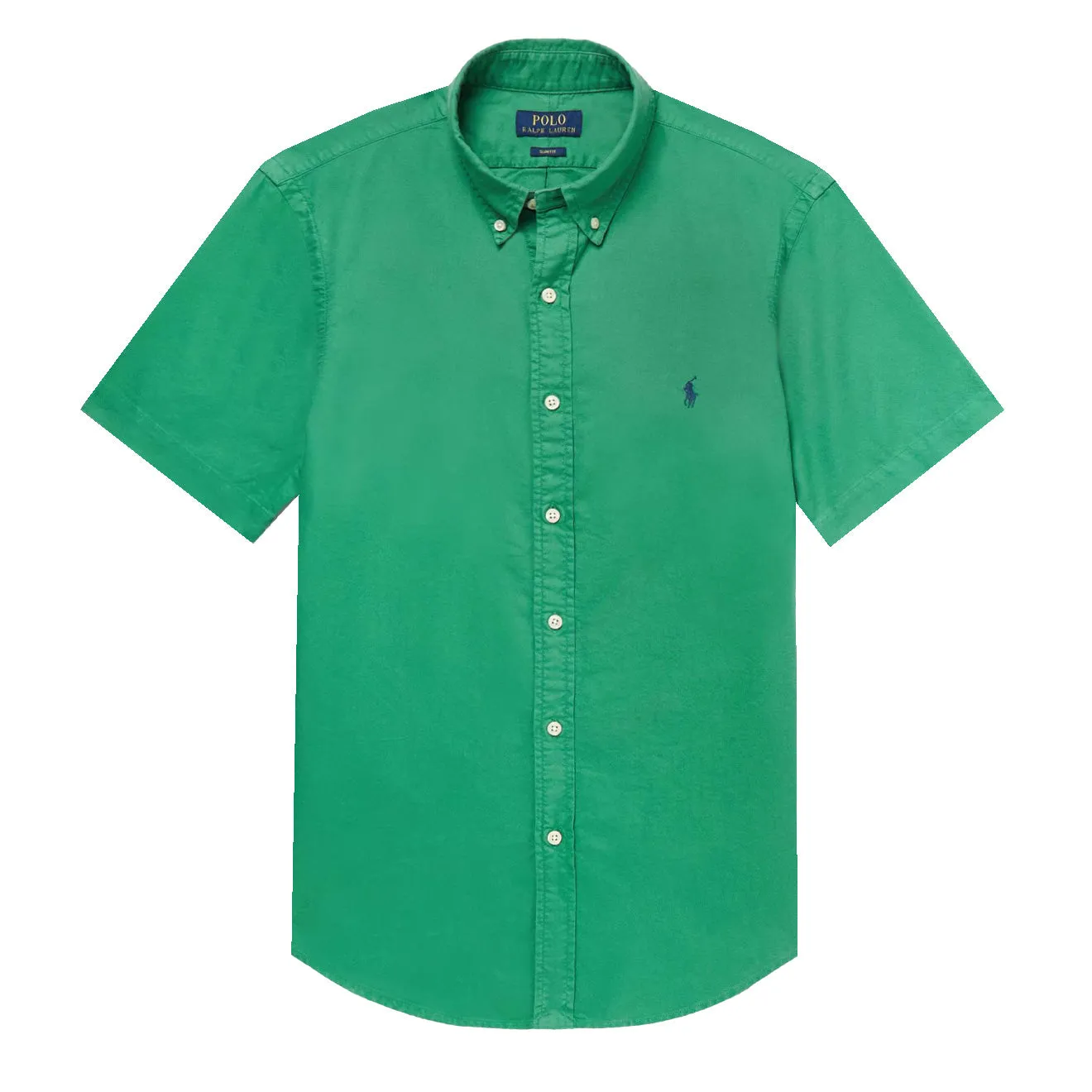 Polo Ralph Lauren Slim Fit S/S Button Down Oxford Shirt Raft Green