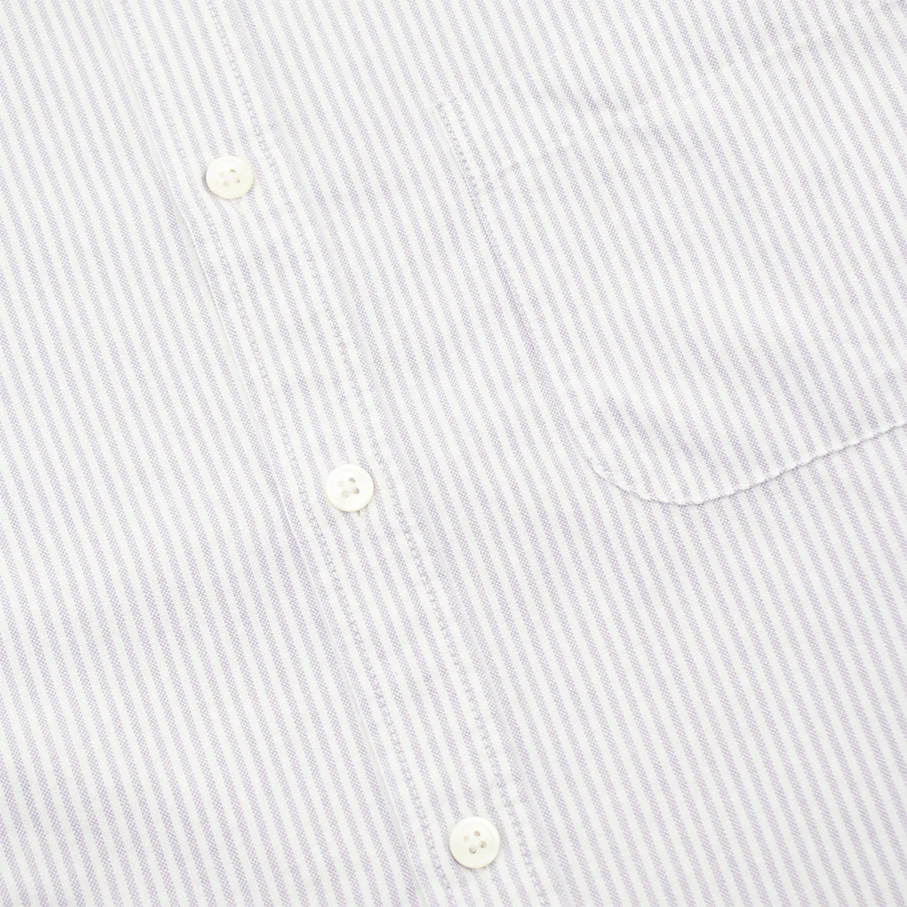 Portuguese Flannel L/S Oxford Button Down Belavista Shirt Stripe Lavanda
