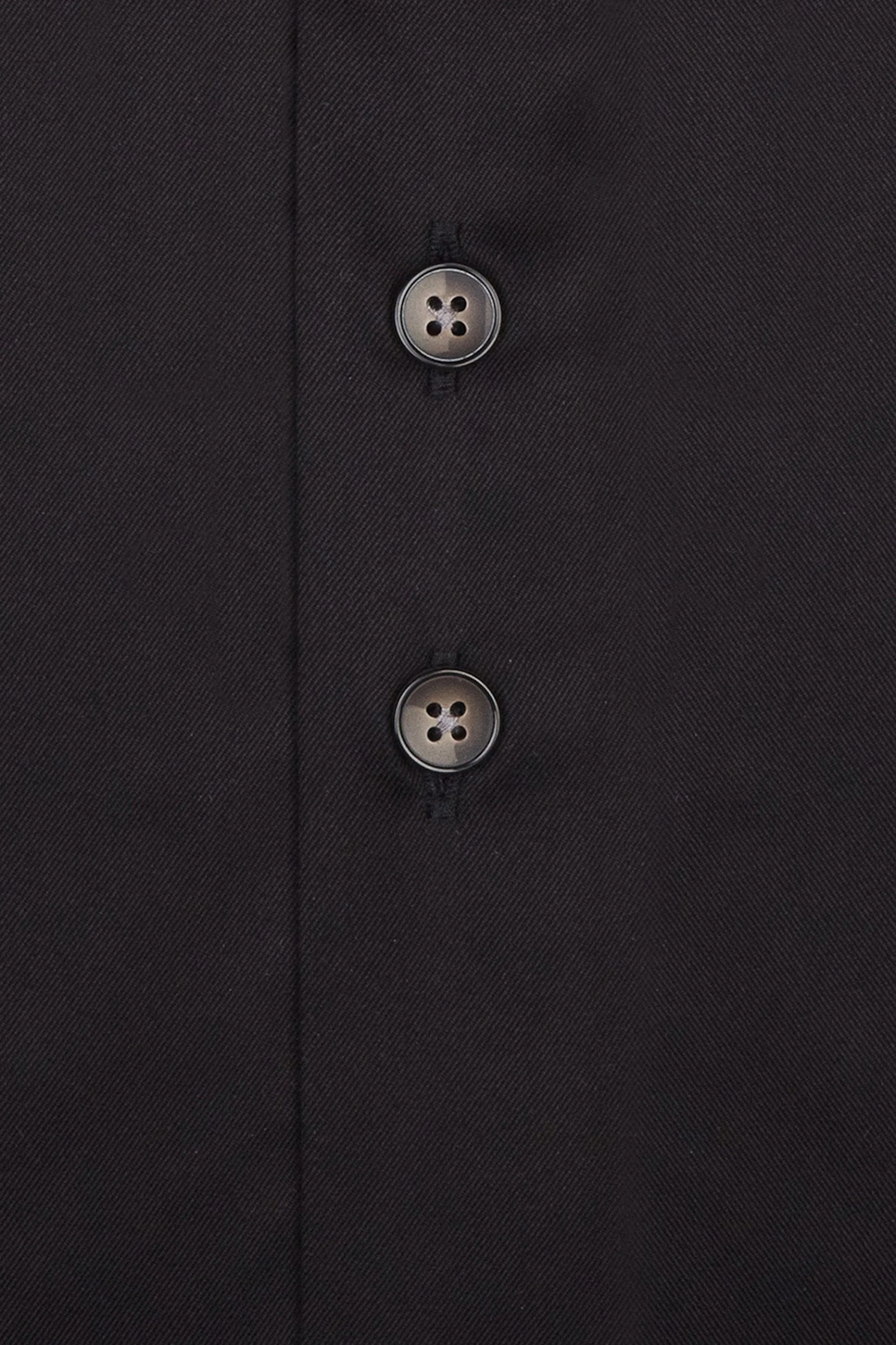 R2 Black Shirt With Stitched Collar Detail Black