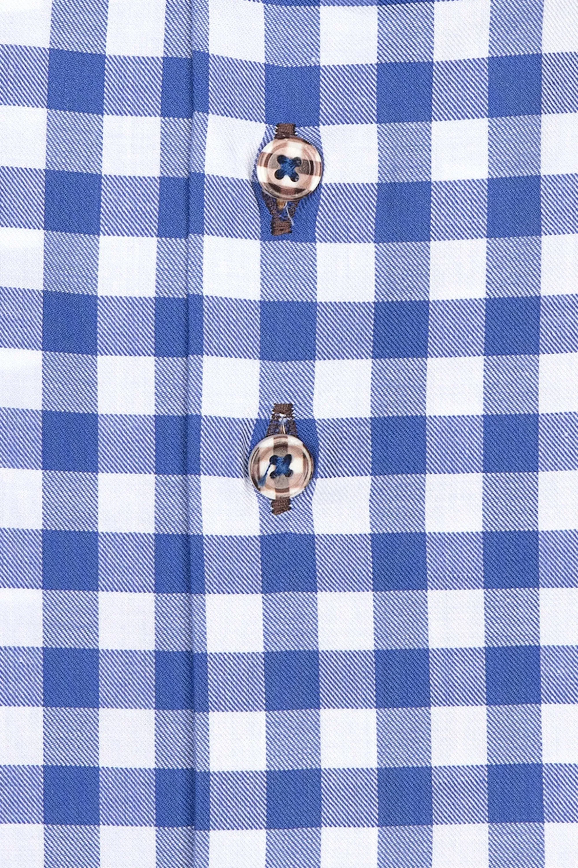R2 Blue Gingham Check Shirt Blue Check