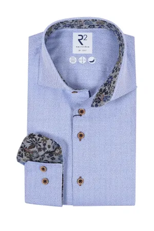 R2 Herringbone Shirt Blue