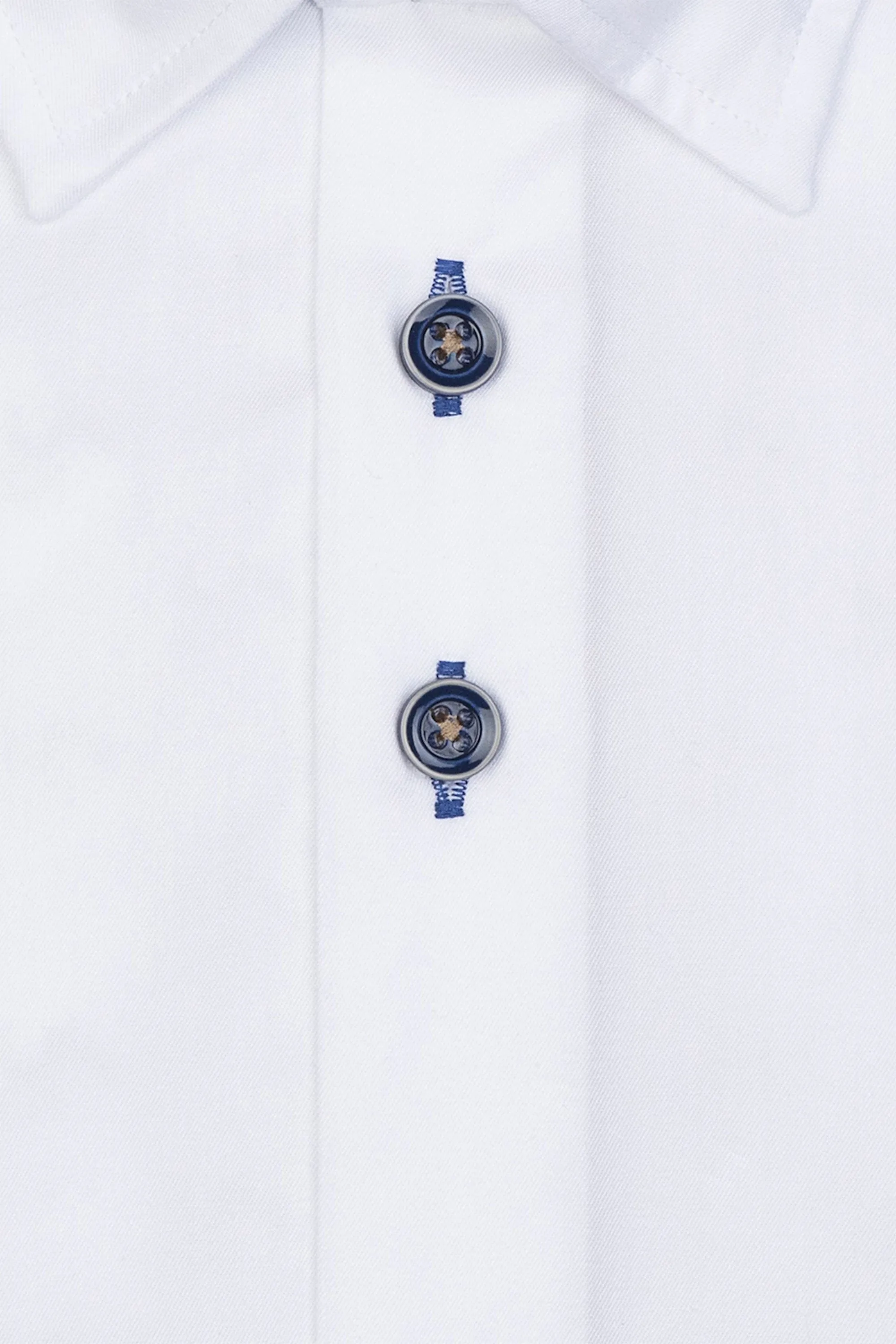 R2 Hidden Button Down White Shirt