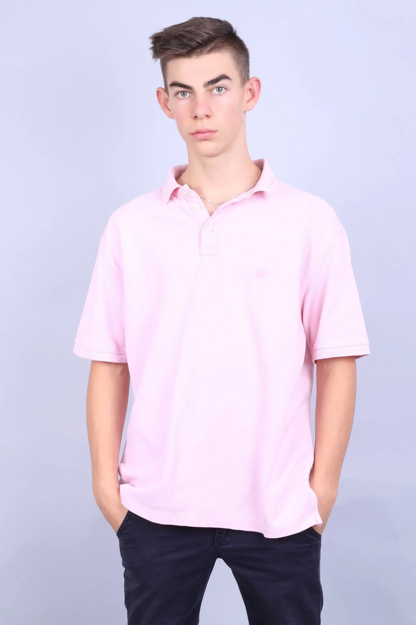 Racing Green Mens XL Polo Shirt Short Sleeve Pink Standard Fit
