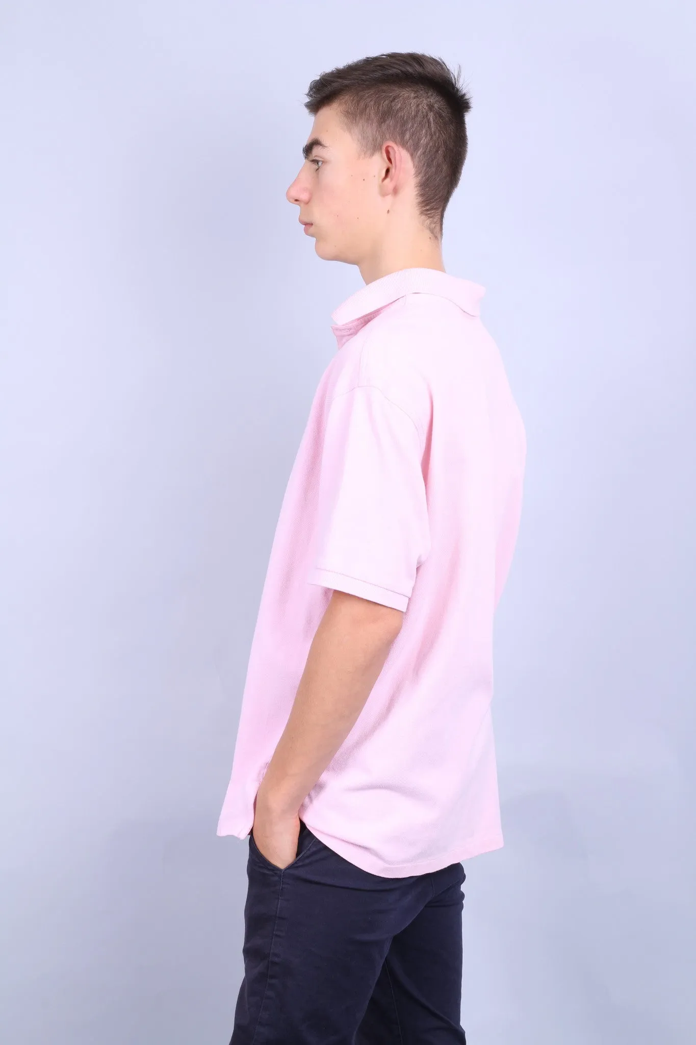 Racing Green Mens XL Polo Shirt Short Sleeve Pink Standard Fit