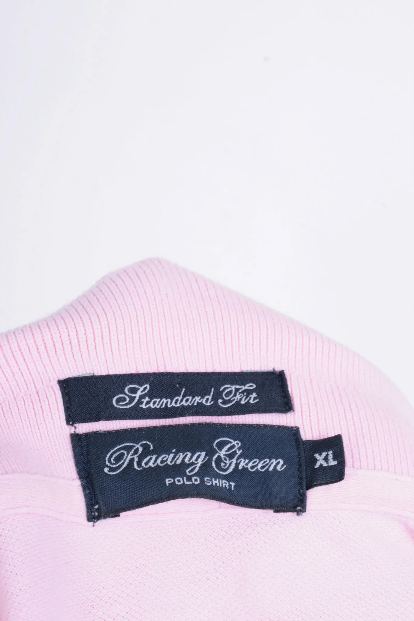 Racing Green Mens XL Polo Shirt Short Sleeve Pink Standard Fit