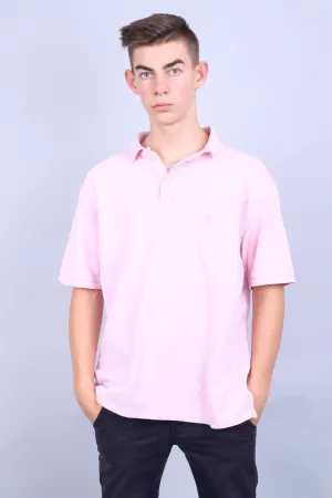 Racing Green Mens XL Polo Shirt Short Sleeve Pink Standard Fit