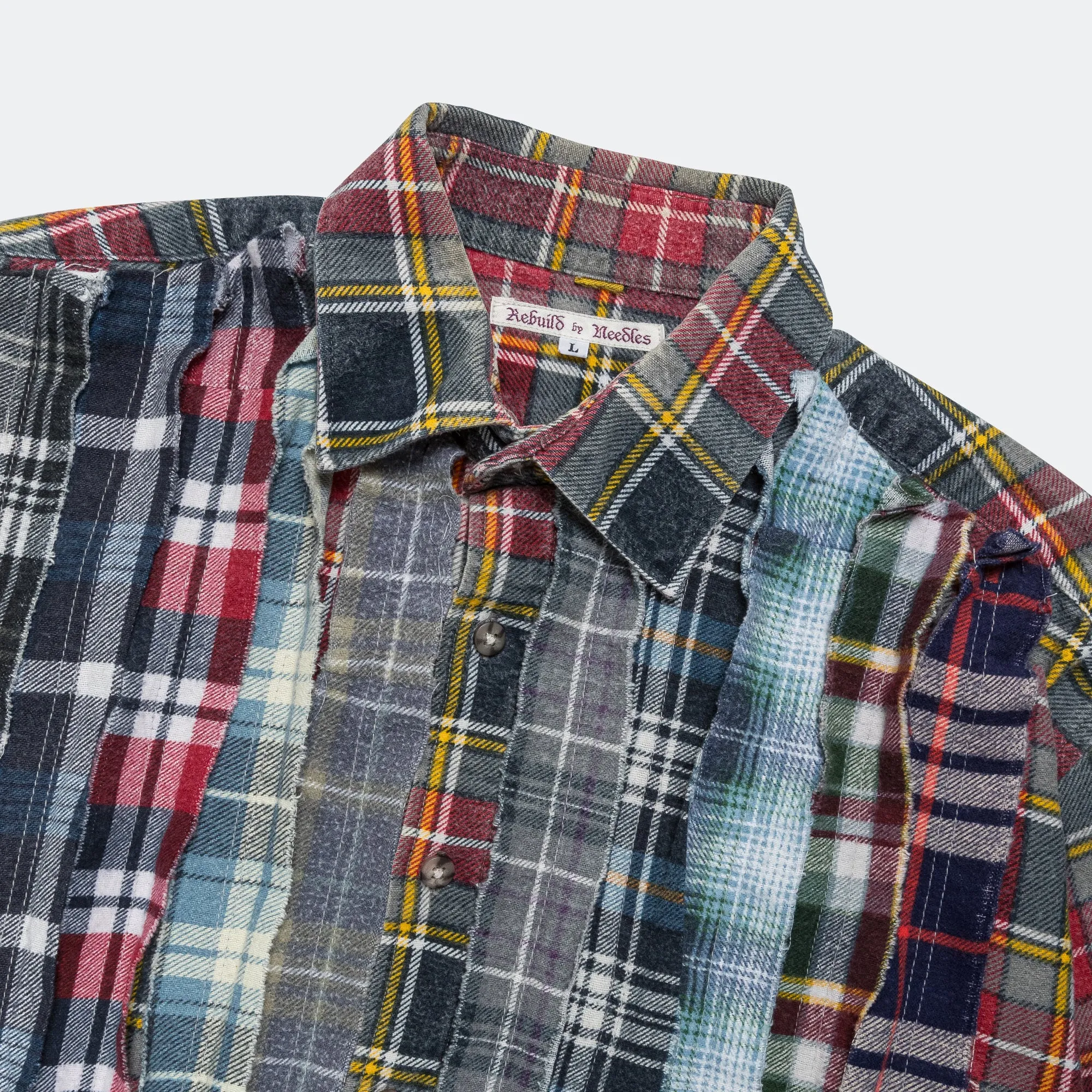 Rebuild Flannel Ribbon Shirt SS25 - Large #2