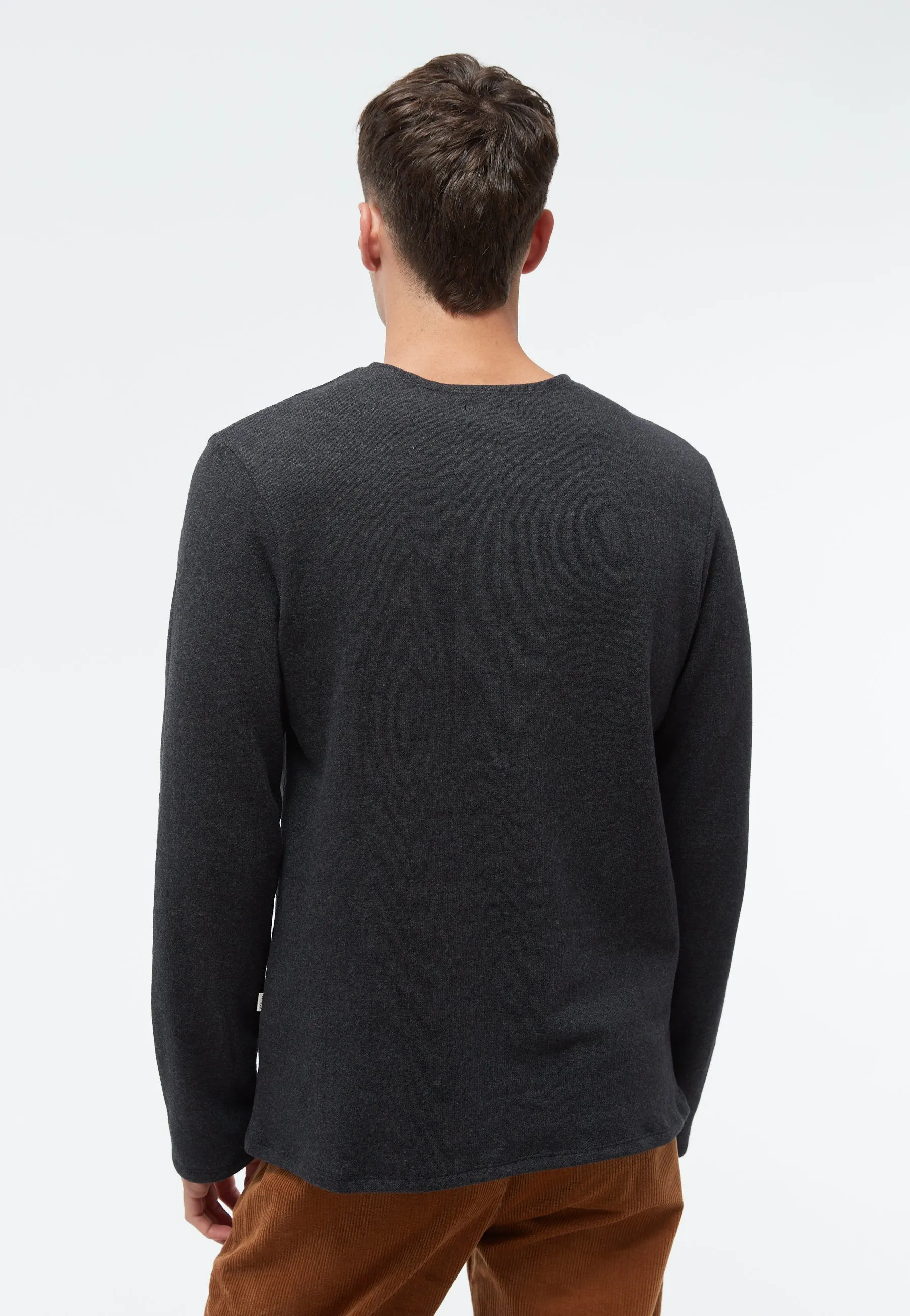 Recycled Cotton Sweater IAN - Dark Grey Givn Berlin