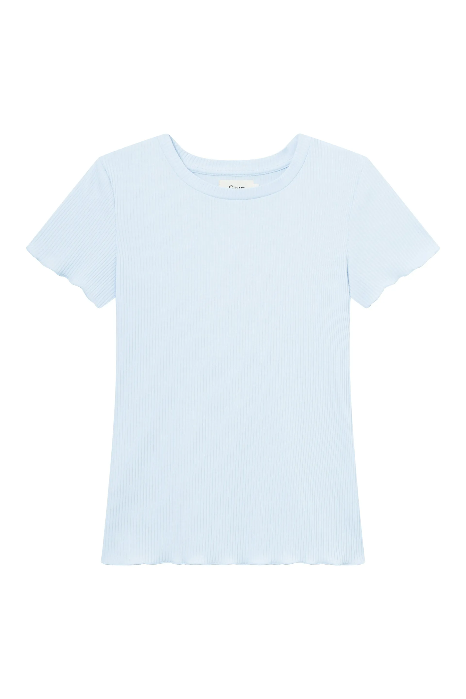 Ribbed T-shirt GBPIXIE Slim Fit Made From Organic Cotton - Ice Blue (Rib) Givn Berlin