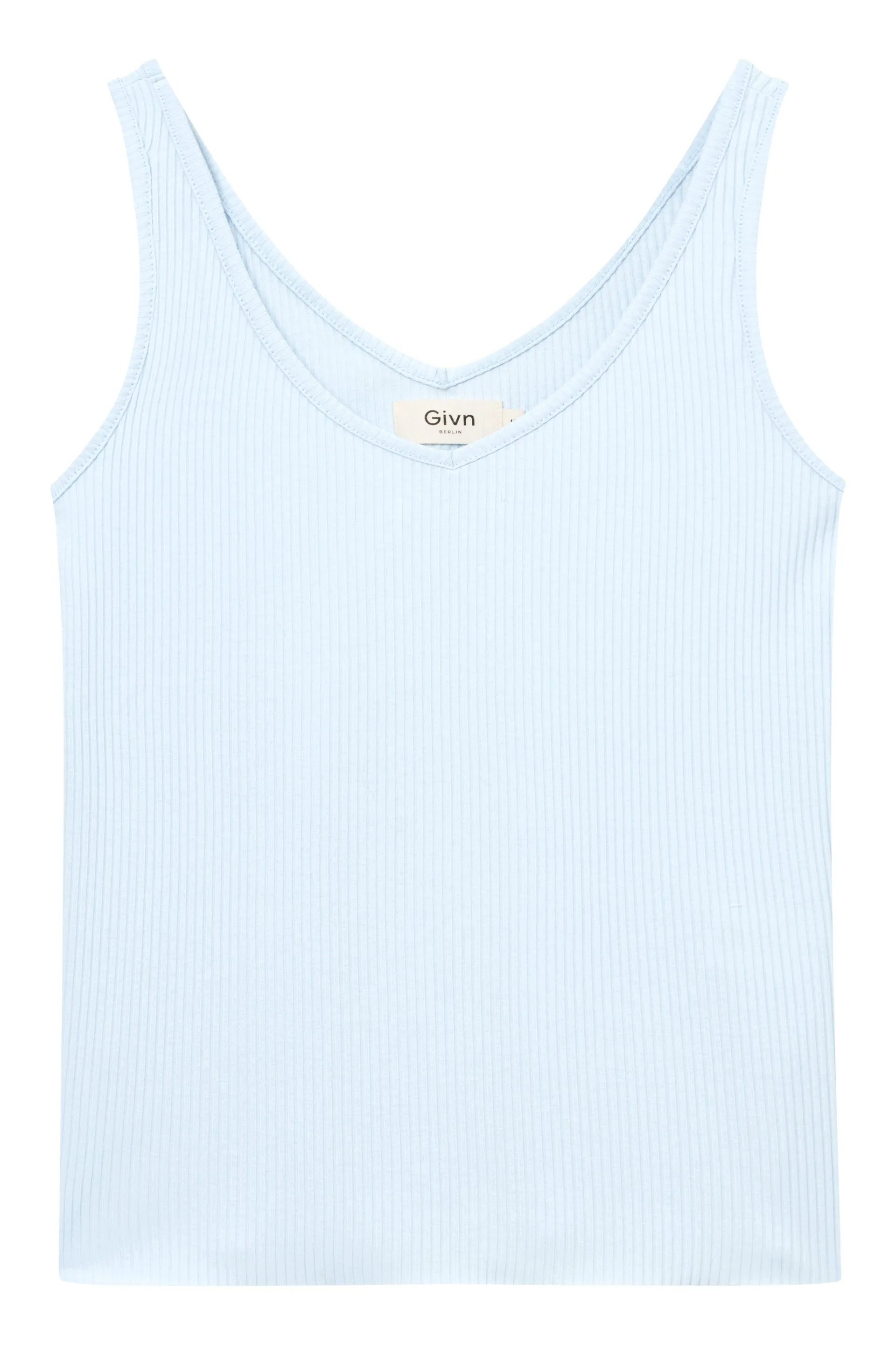 Ribbed Top GBVICTORIA Made From Organic Cotton - Ice Blue (Rib) Givn Berlin