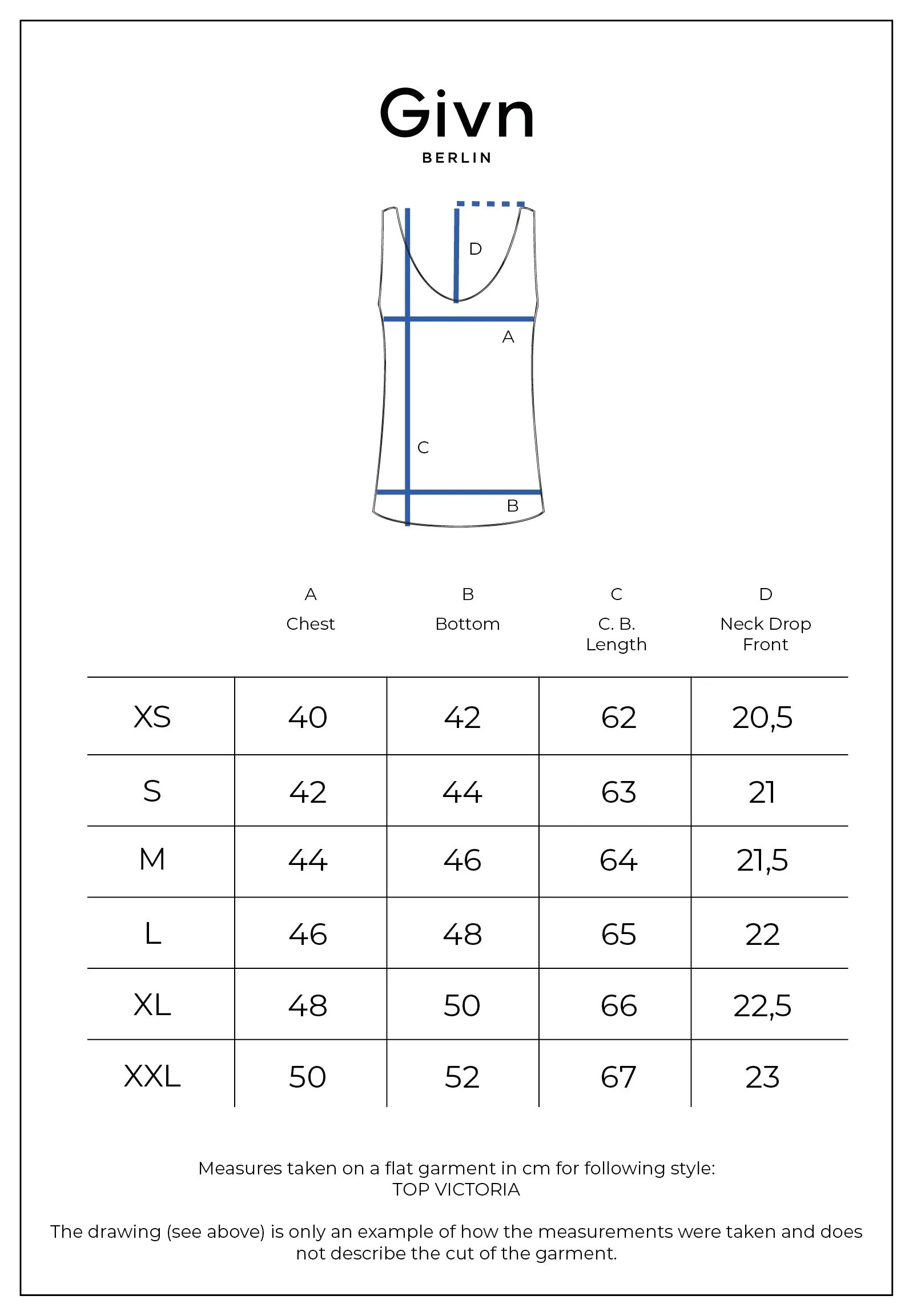 Ribbed Top GBVICTORIA Made From Organic Cotton - Ice Blue (Rib) Givn Berlin