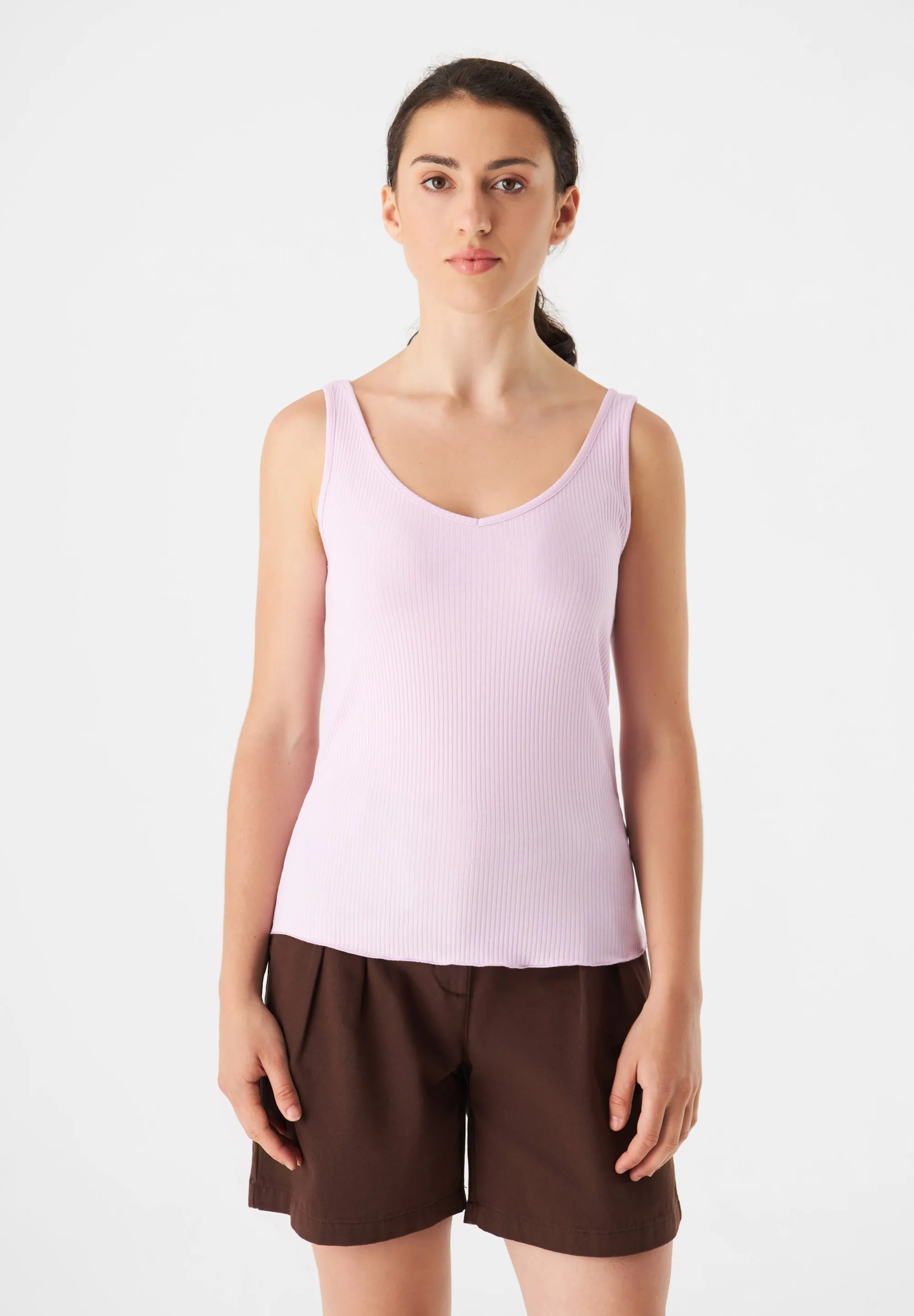 Ribbed Top GBVICTORIA Made From Organic Cotton - Light Pink (Rib) Givn Berlin