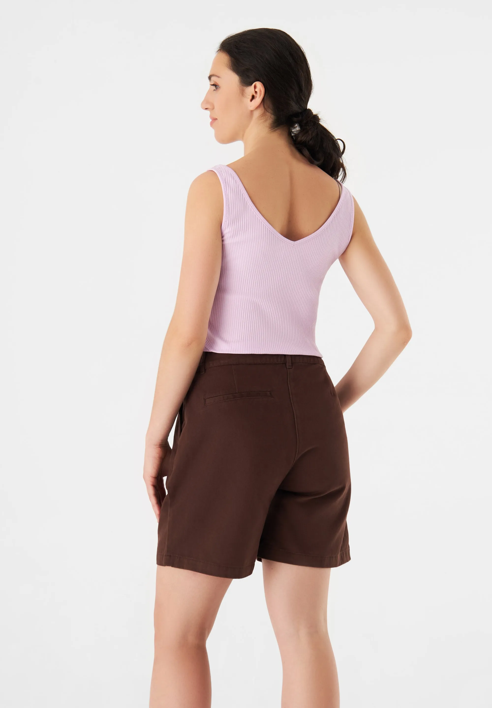 Ribbed Top GBVICTORIA Made From Organic Cotton - Light Pink (Rib) Givn Berlin