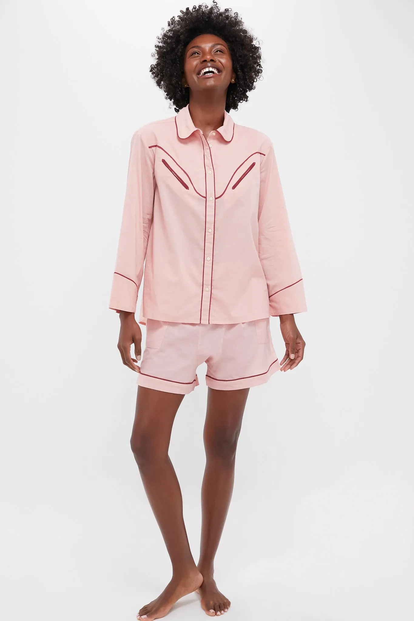 Rose Bloom The Western Pajama Shirt