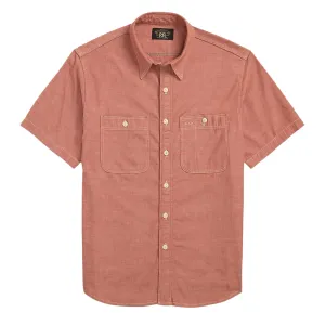 RRL By Ralph Lauren Craftsman S/S Short Sleeve Sport Shirt Red