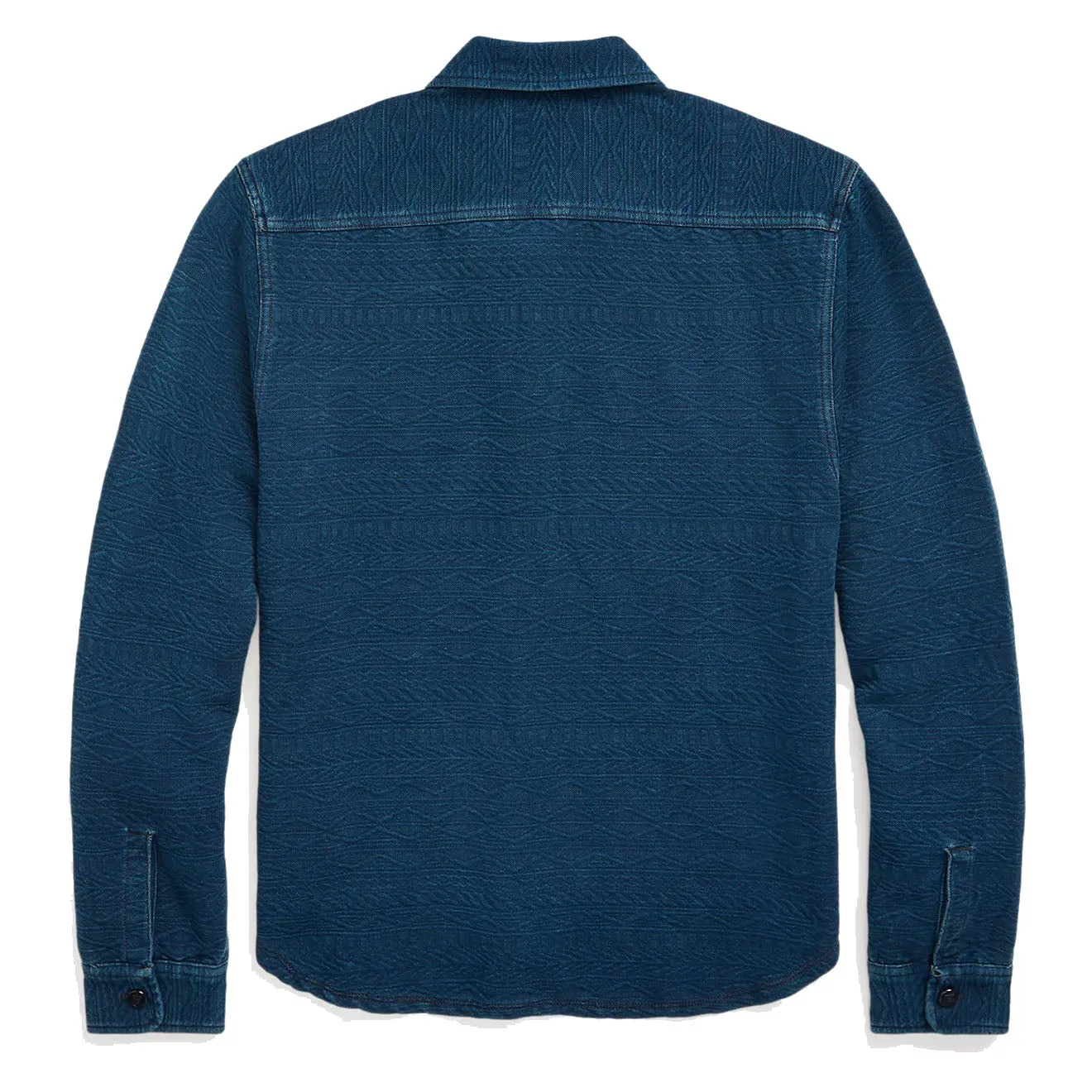 RRL by Ralph Lauren Guernsey-Patterned Jacquard Workshirt Indigo