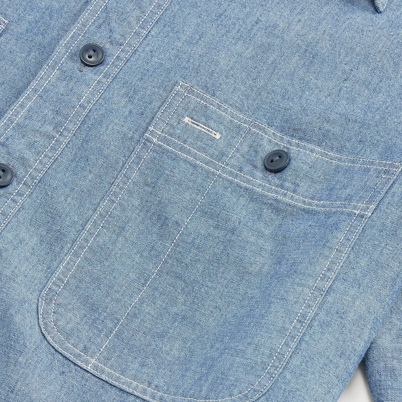 RRL by Ralph Lauren Indigo Chambray S/S Workshirt Indigo
