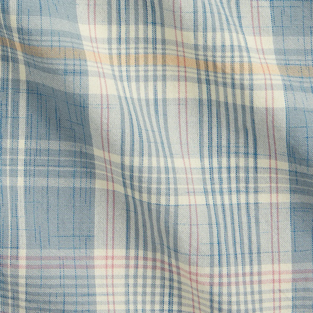 RRL by Ralph Lauren Madras Camp Shirt Light Blue