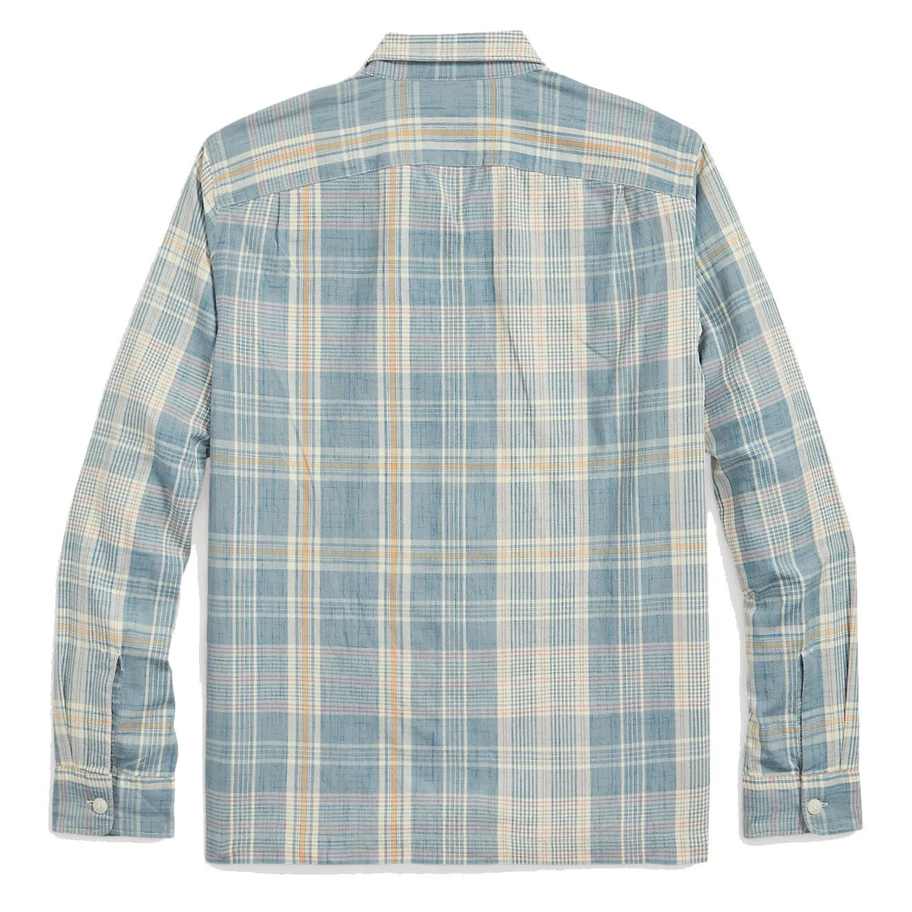 RRL by Ralph Lauren Madras Camp Shirt Light Blue