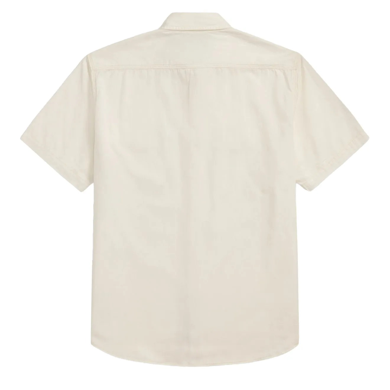 RRL By Ralph Lauren Matlock S/S Short Sleeve Sport Shirt Natural / Off-White