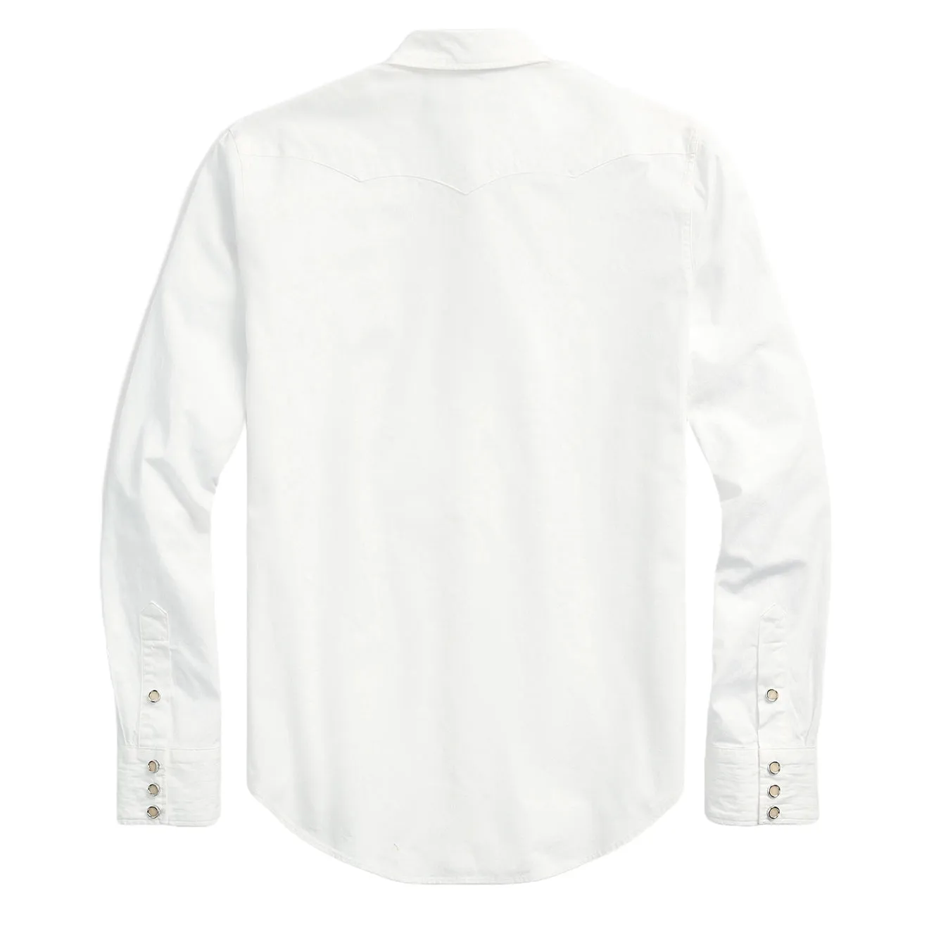RRL by Ralph Lauren Slim Fit Poplin Western Shirt White