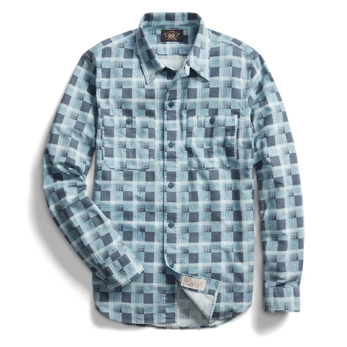 RRL by Ralph Lauren Universal CMP L/S Shirt Dark Blue / Blue